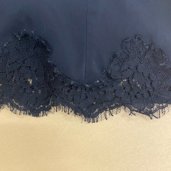 Dolce & Gabbana Black Lace Trim Women's Blouse/Top/Tank - Black - Sz 38 - Picture 3 of 6
